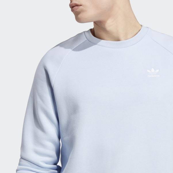 Adidas Trèfle Essentiel Ras Du Cou Sweat Bleu Aube