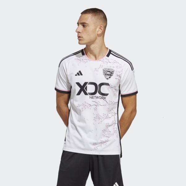 Blanc D.c. Maillot Authentique Extérieur United 23/24 Adidas