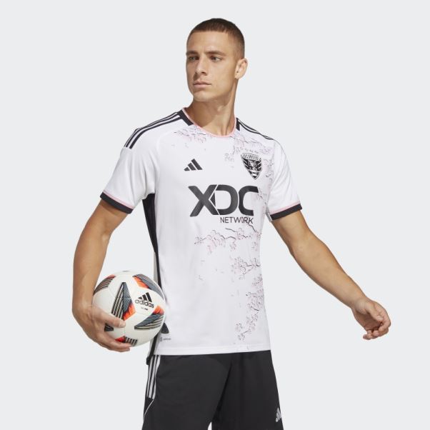 Blanc D.c. Maillot Authentique Extérieur United 23/24 Adidas
