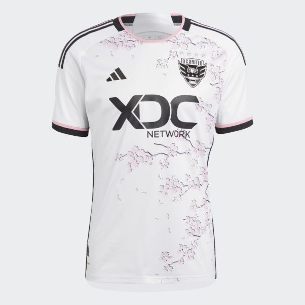 Blanc D.c. Maillot Authentique Extérieur United 23/24 Adidas