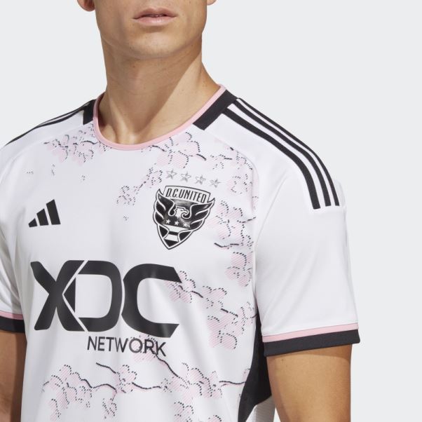 Blanc D.c. Maillot Authentique Extérieur United 23/24 Adidas
