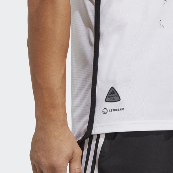 Blanc D.c. Maillot Authentique Extérieur United 23/24 Adidas