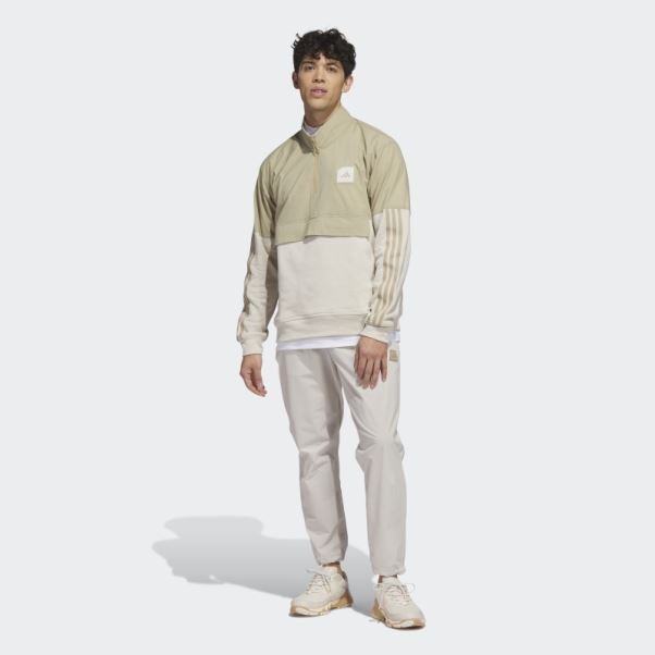 Anorak De Golf 1/2 Zip Adicross Chanvre Adidas