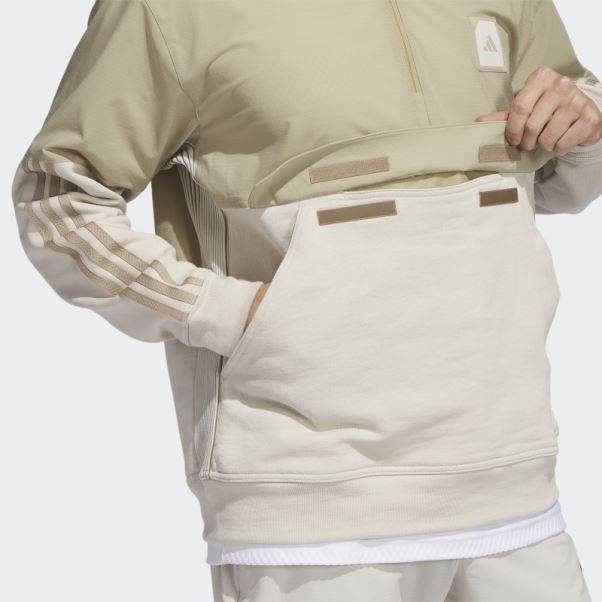 Anorak De Golf 1/2 Zip Adicross Chanvre Adidas