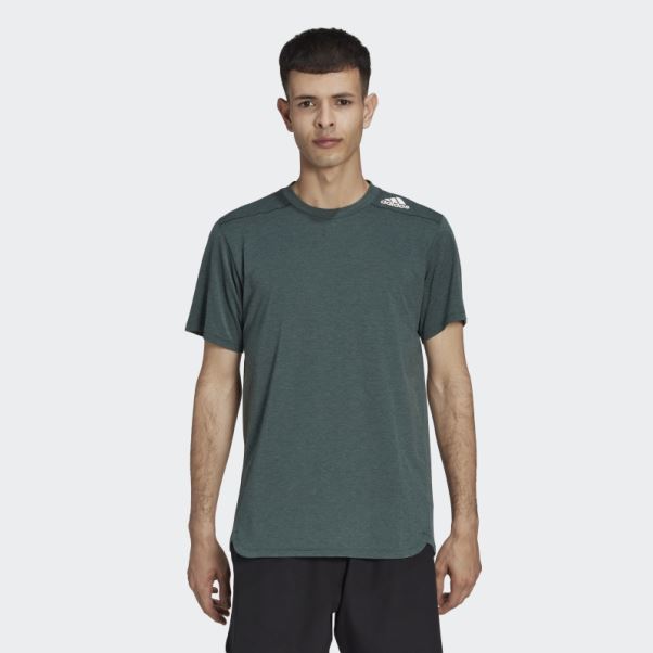 Conçu Pour L'entraînement Tee Vert Adidas