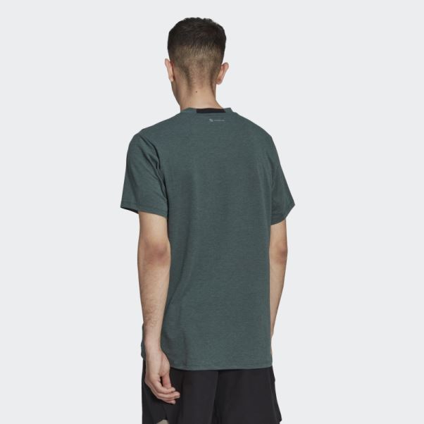 Conçu Pour L'entraînement Tee Vert Adidas
