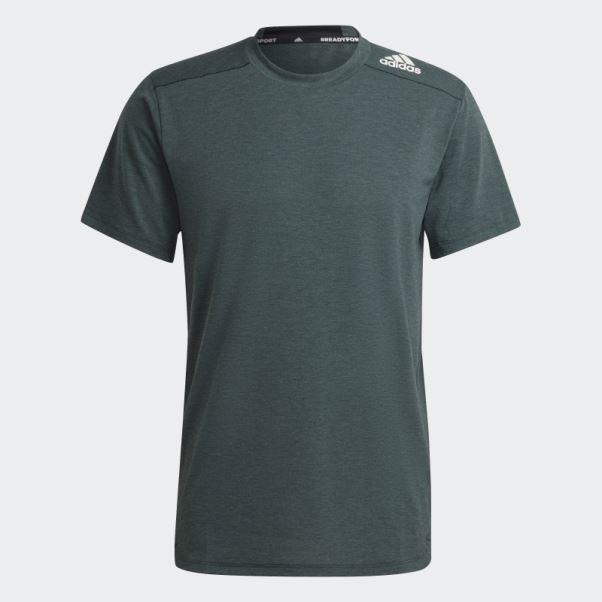 Conçu Pour L'entraînement Tee Vert Adidas