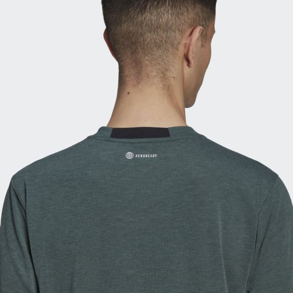 Conçu Pour L'entraînement Tee Vert Adidas