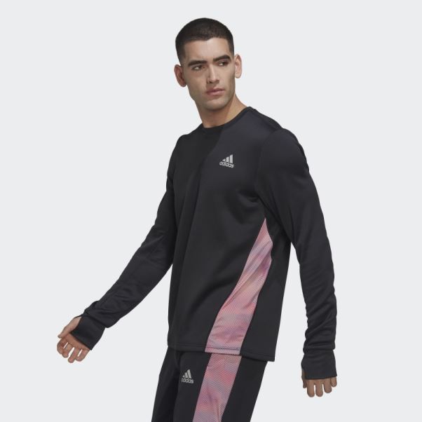 Adidas Possède Le Sweat Colorblock Run Multicolore