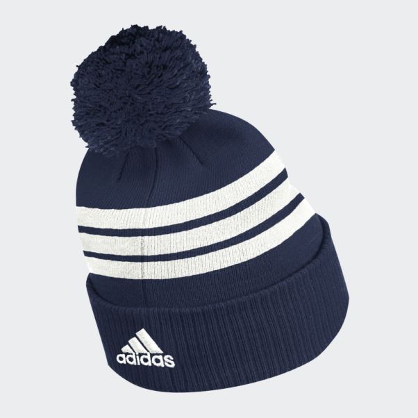Bonnet à Pompon à Revers Adidas Jets Nhl-wje-524