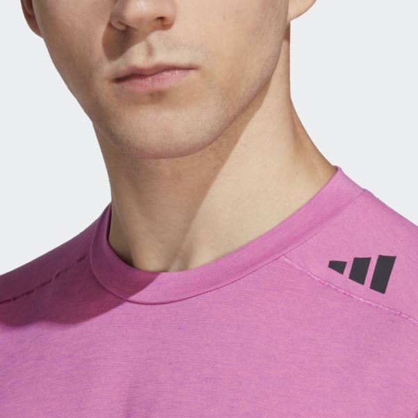 Adidas Fuchsia Conçu Pour L'entraînement Aeroready Hiit T-shirt D'entraînement à Changement De Couleur