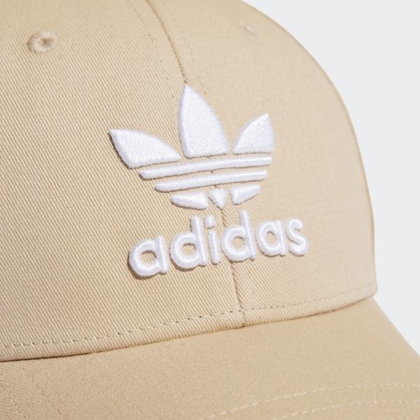 Casquette De Baseball Trèfle Beige Adidas