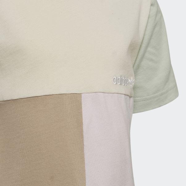 Sweat Adidas Colorblock Crew Vert
