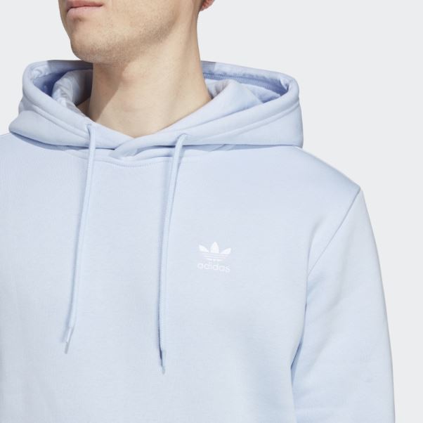 Sweat à Capuche Trefoil Essentials Adidas Bleu Aube