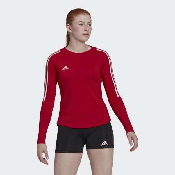 Maillot Manches Longues Hilo Rouge Adidas