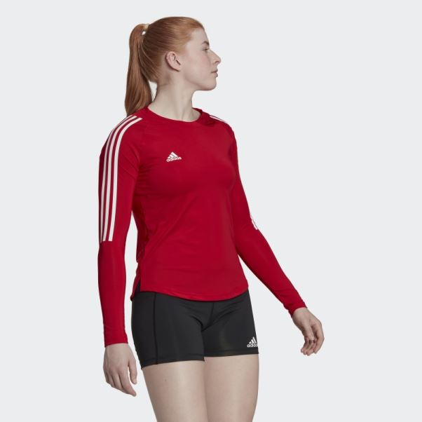 Maillot Manches Longues Hilo Rouge Adidas