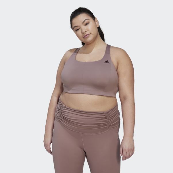 Soutien-gorge à Maintien Moyen Coreflow Violet (taille Plus) Adidas