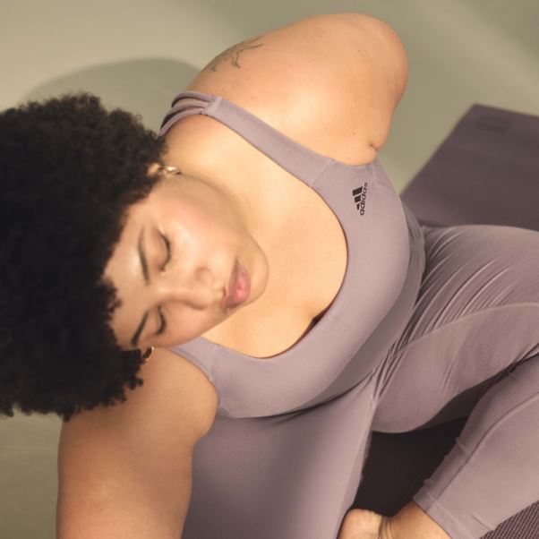 Soutien-gorge à Maintien Moyen Coreflow Violet (taille Plus) Adidas