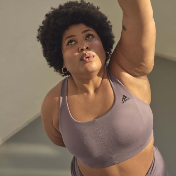 Soutien-gorge à Maintien Moyen Coreflow Violet (taille Plus) Adidas
