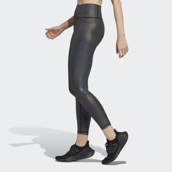 Legging Adidas Optime Training Shine 7/8 Noir
