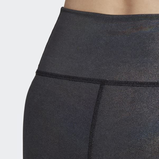 Legging Adidas Optime Training Shine 7/8 Noir