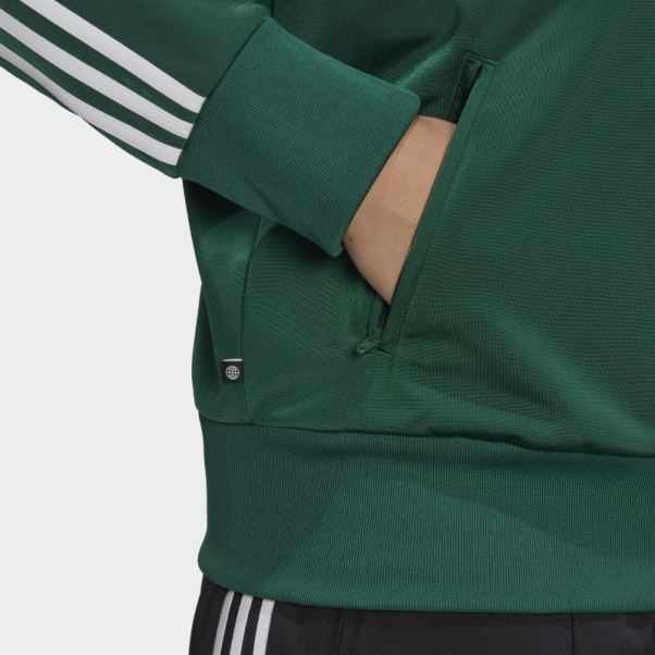 Veste De Survêtement Adicolor Classics Firebird Vert Foncé (grande Taille) Adidas