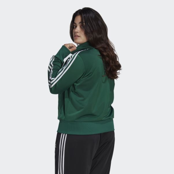 Adidas Adicolor Classics Firebird Track Top (taille Plus) Vert Foncé