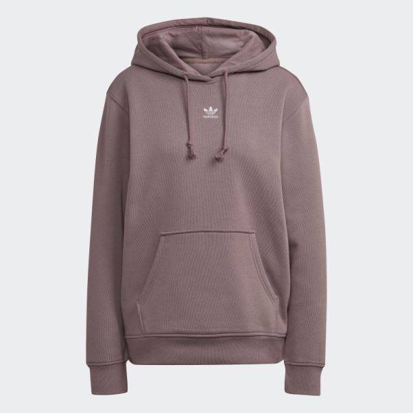 Adicolor Essentials Sweat à Capuche Polaire Violet Adidas