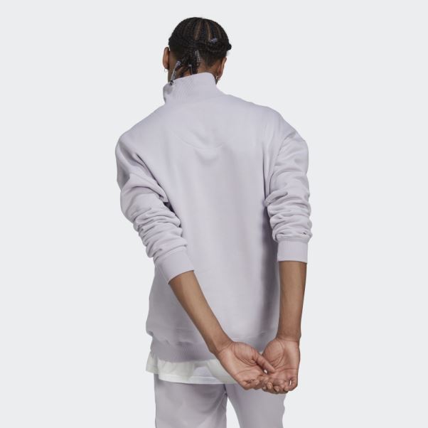 Sweat 1/4 Zip Adidas Silver Dawn