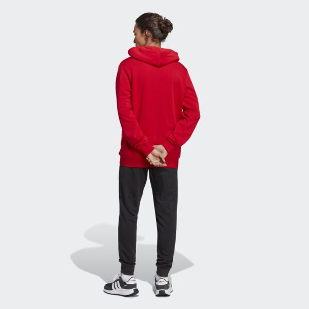 Adidas écarlate Survêtement En Tissu éponge à Gros Logo