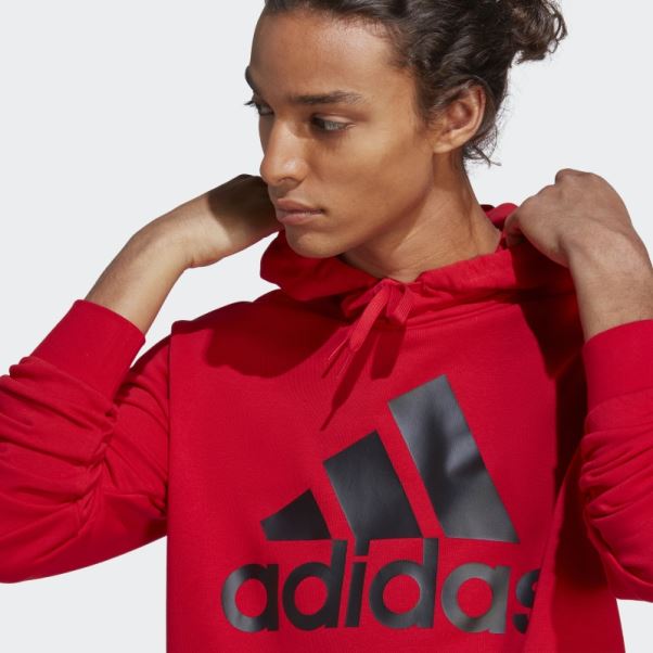 Adidas écarlate Survêtement En Tissu éponge à Gros Logo