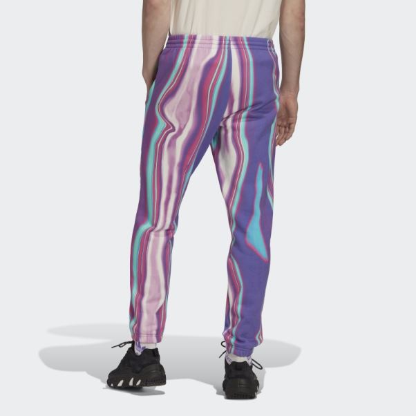 Adidas Pantalon De Survêtement Hyperreal Allover Print Purple Rush