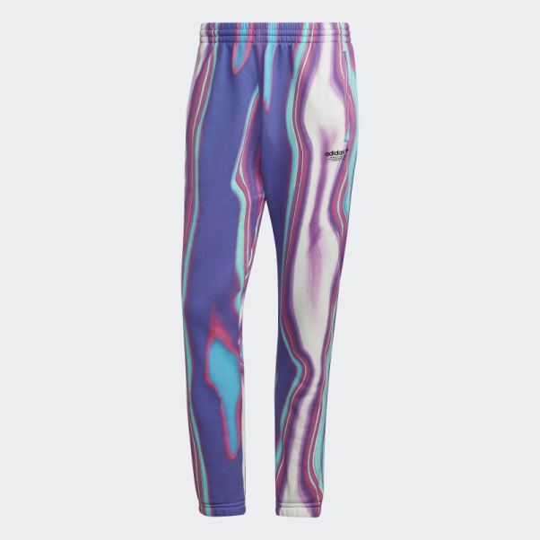 Adidas Pantalon De Survêtement Hyperreal Allover Print Purple Rush