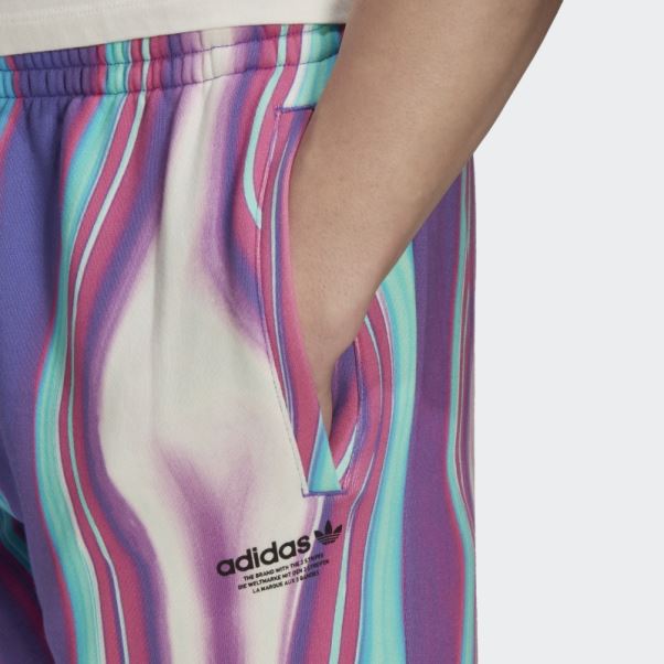 Adidas Pantalon De Survêtement Hyperreal Allover Print Purple Rush