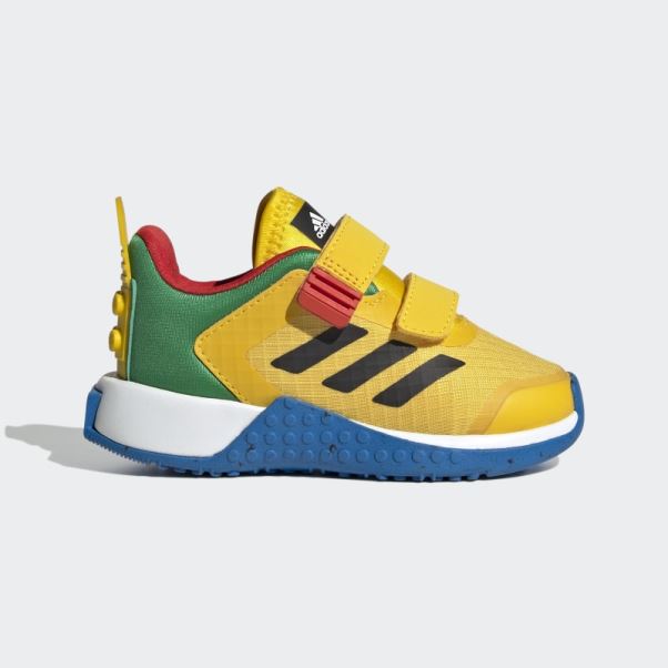 Eqt Jaune Adidas Dna X Lego Deux-sangle Crochet-et-boucle Chaussures Mode