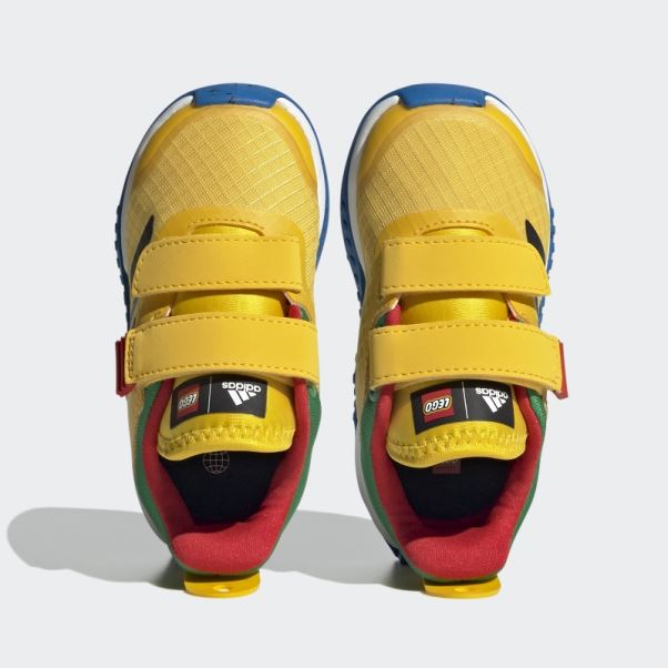 Eqt Jaune Adidas Dna X Lego Deux-sangle Crochet-et-boucle Chaussures Mode