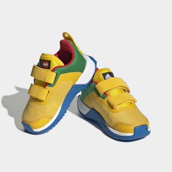 Adidas Dna X Lego Chaussures à Deux Bandes Auto-agrippantes Eqt Jaune Mode