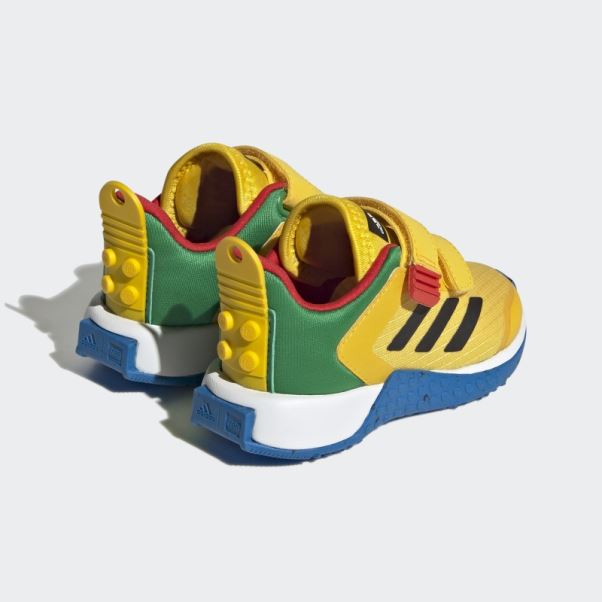 Adidas Dna X Lego Chaussures à Deux Bandes Auto-agrippantes Eqt Jaune Mode