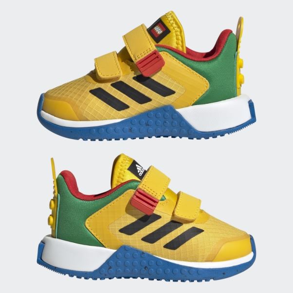 Adidas Dna X Lego Chaussures à Deux Bandes Auto-agrippantes Eqt Jaune Mode