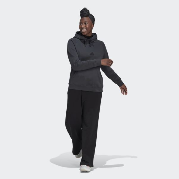 Sweat à Capuche Oversize Adidas Carbone