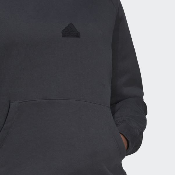 Sweat à Capuche Oversize Adidas Carbone