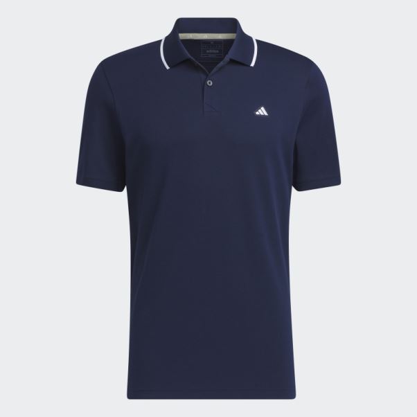 Polo De Golf En Piqué Bleu Marine Adidas