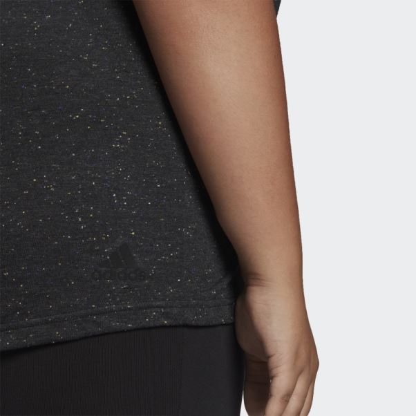Adidas Sportswear Future Icons Winners 3.0 T-shirt (taille Plus) Noir Melange Fashion