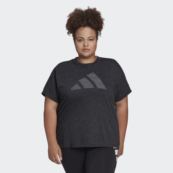 T-shirt Adidas Future Icons Winners 3.0 Noir Chiné (grande Taille)