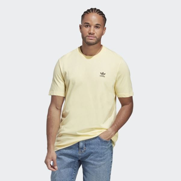 T-shirt Adidas Trèfle Essentials Jaune
