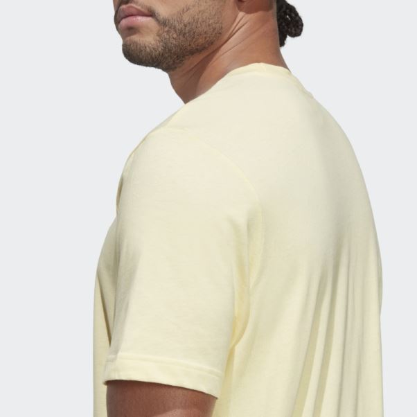 T-shirt Adidas Trèfle Essentials Jaune