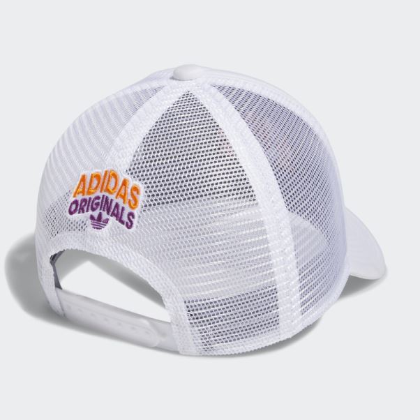 Casquette Trucker Spirale Blanche Adidas