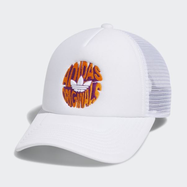 Casquette Trucker Spirale Blanche Adidas