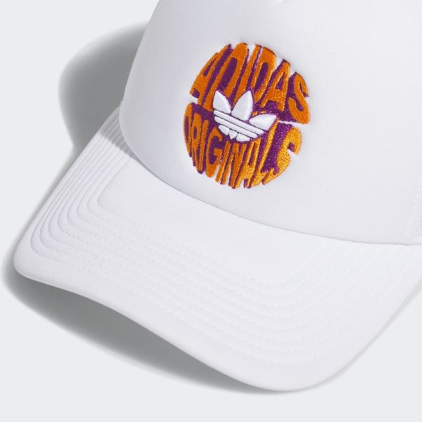 Casquette Trucker Spirale Blanche Adidas