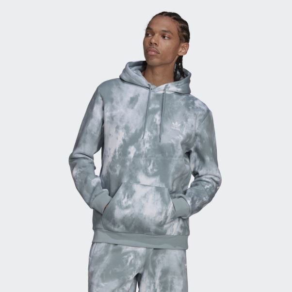 Sweat à Capuche Adidas Adicolor Essentials Trèfle Gris